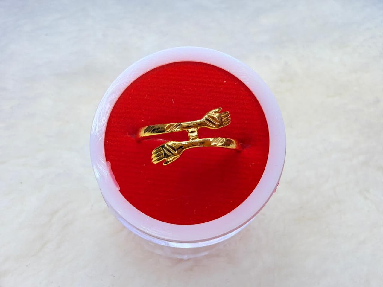 Engagement Couple Lover Ring imitation gold jewellery