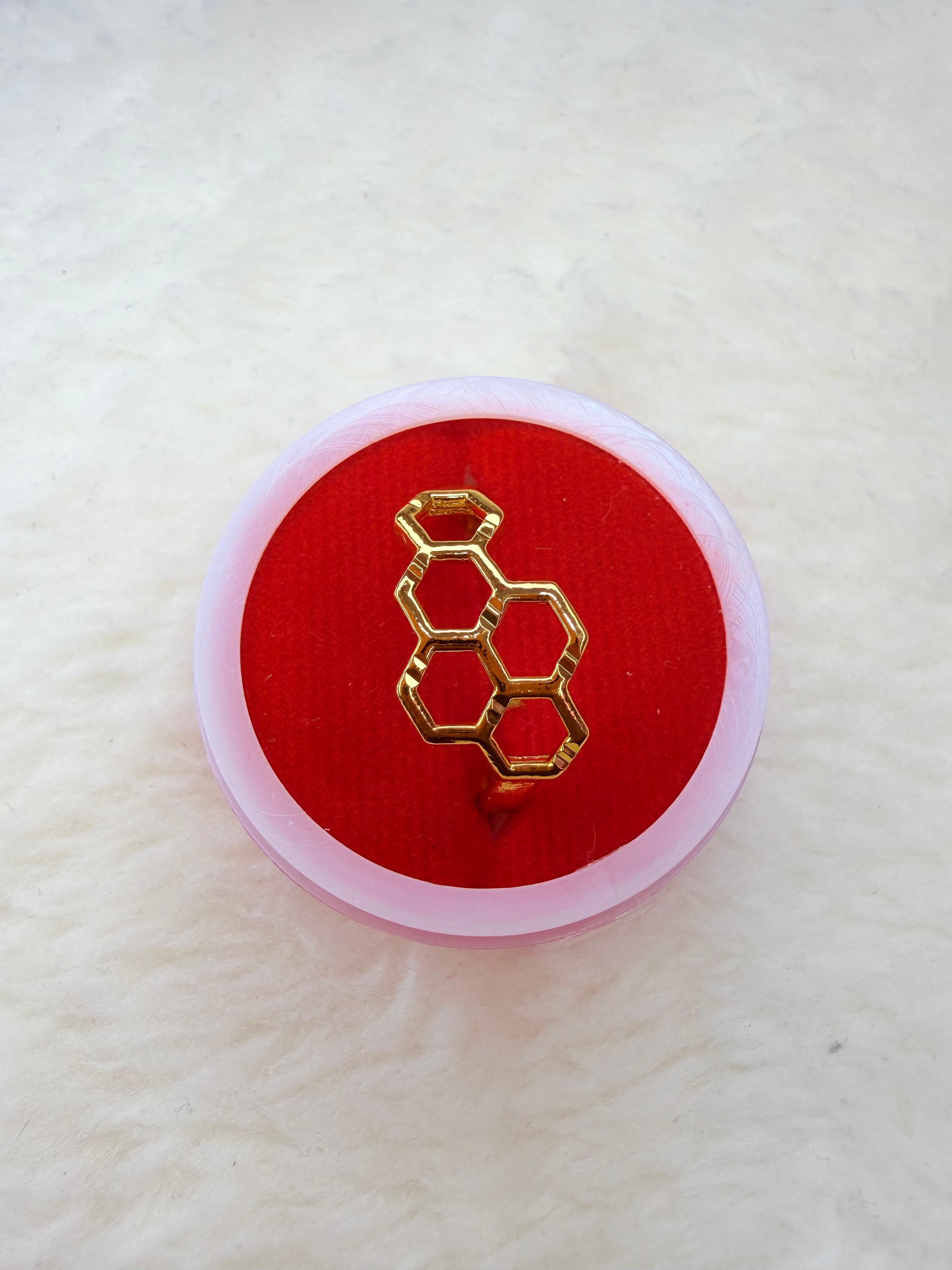 Honey Design Engagement Couple Ring imitation gold jewellery